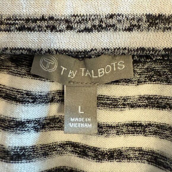 Talbot's Black, Gray and White Striped Skirt - Picture 4 of 4